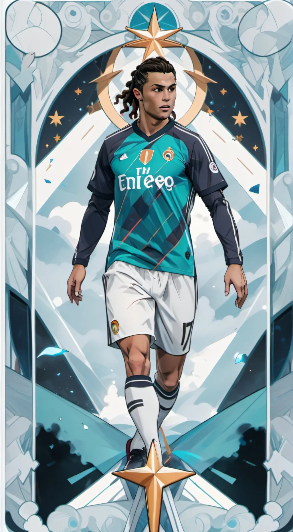 ai character: Ronaldo  background