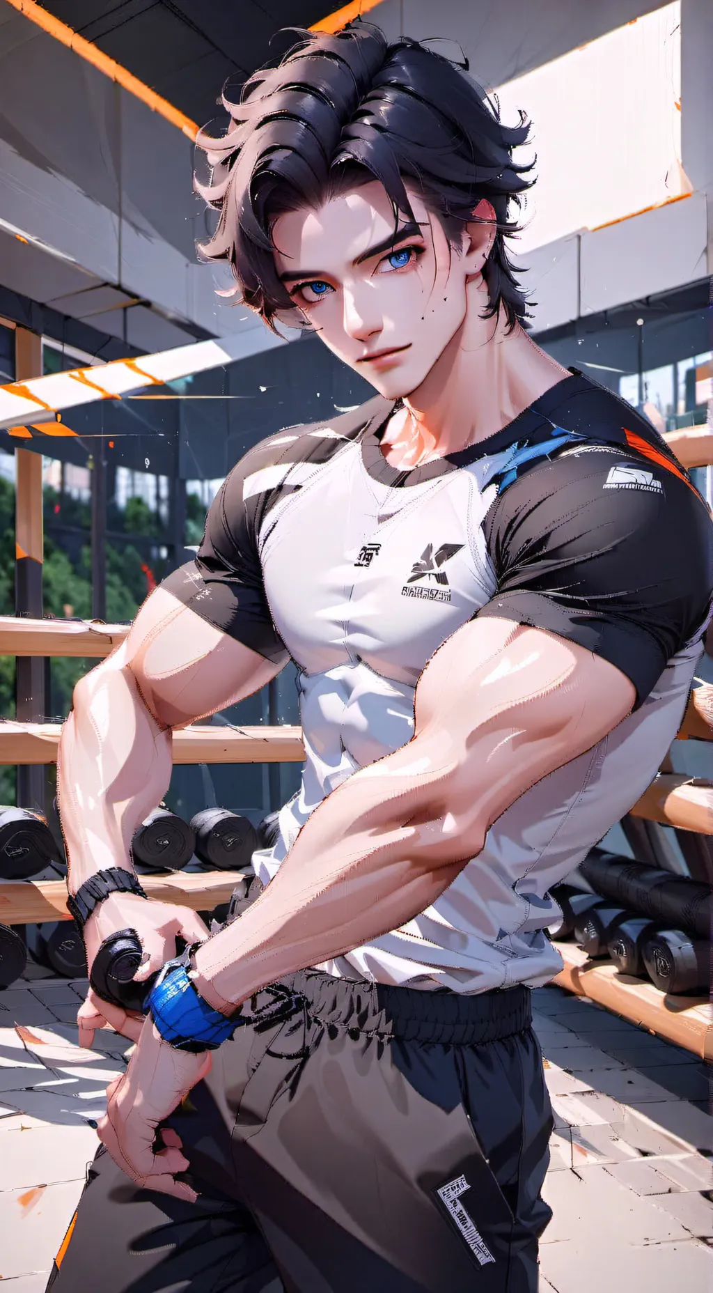 ai character: Nauruto  background