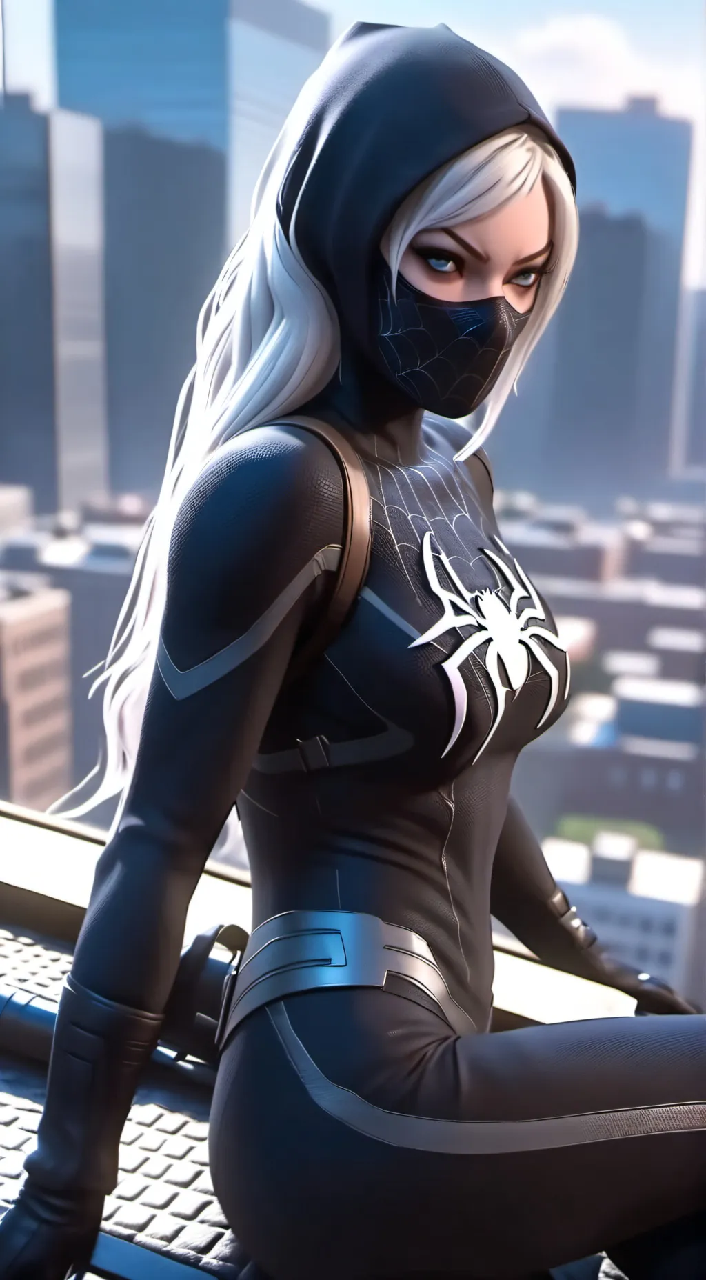 ai character: black cat background