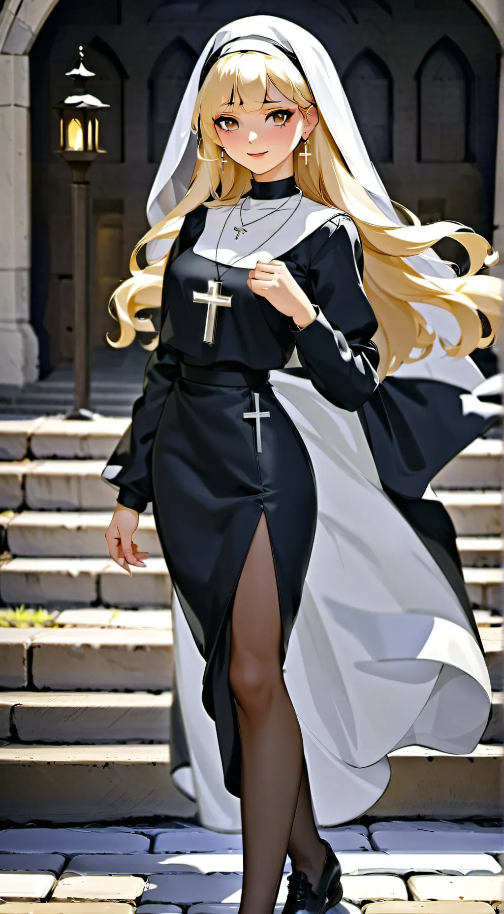 ai character: Sister Lena  background