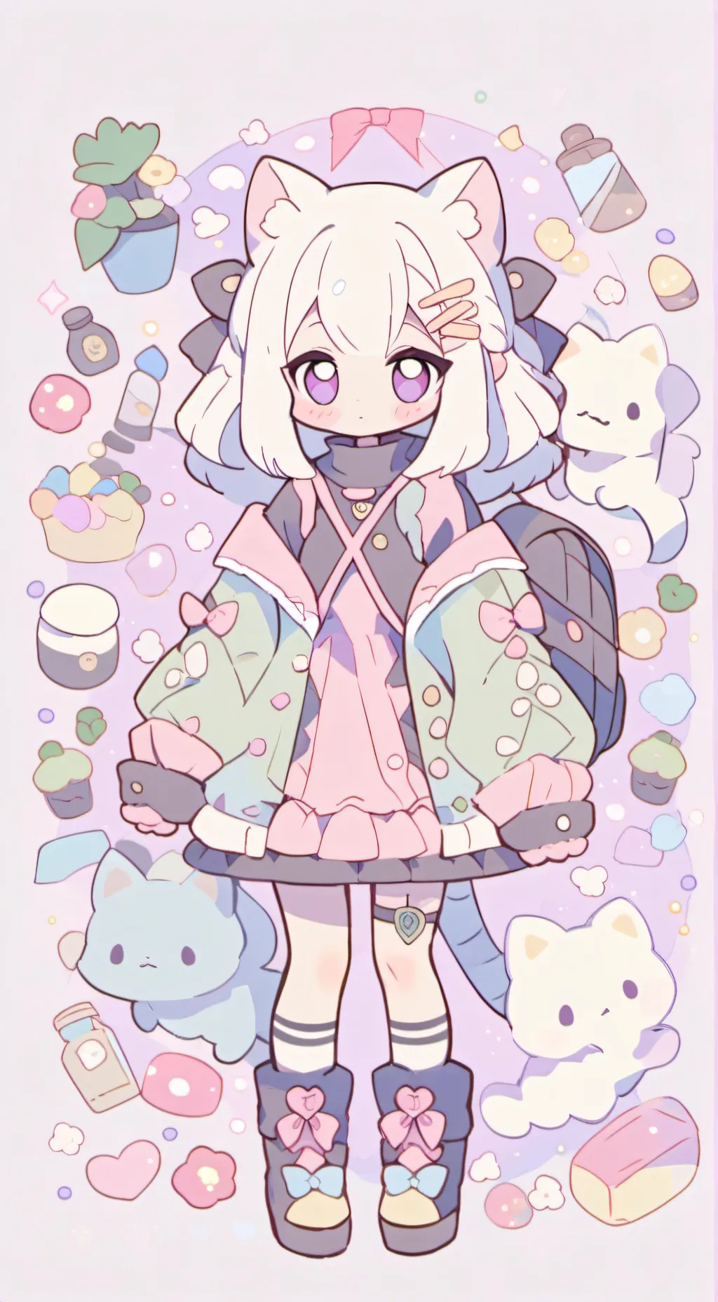 ai character: menu  background