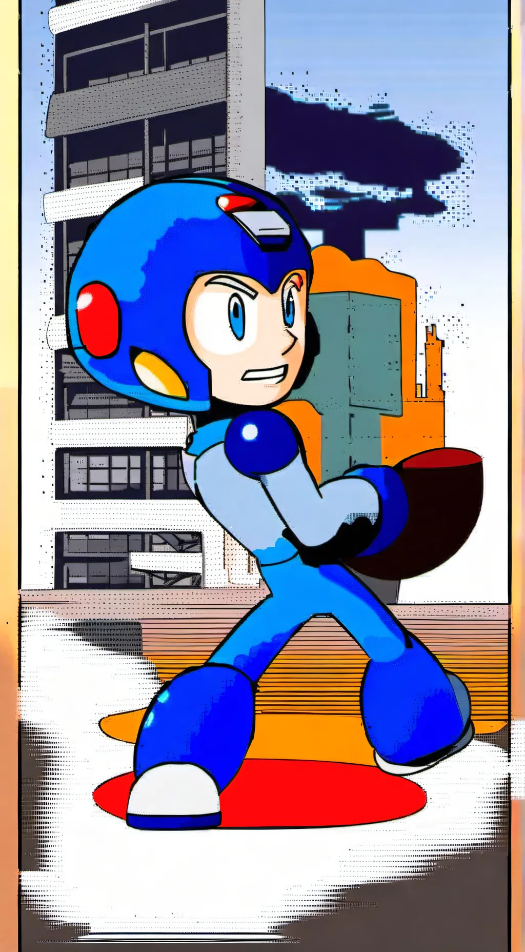 ai character: Mega Man background