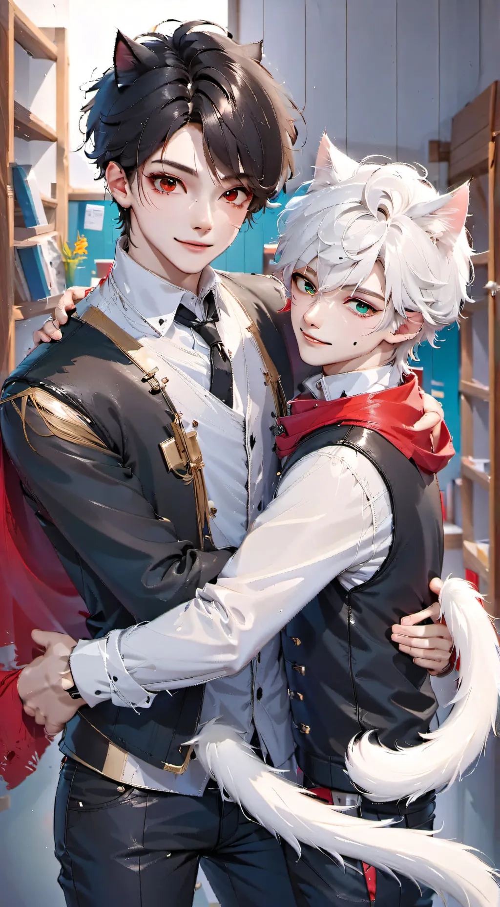 ai character: ren and tan background