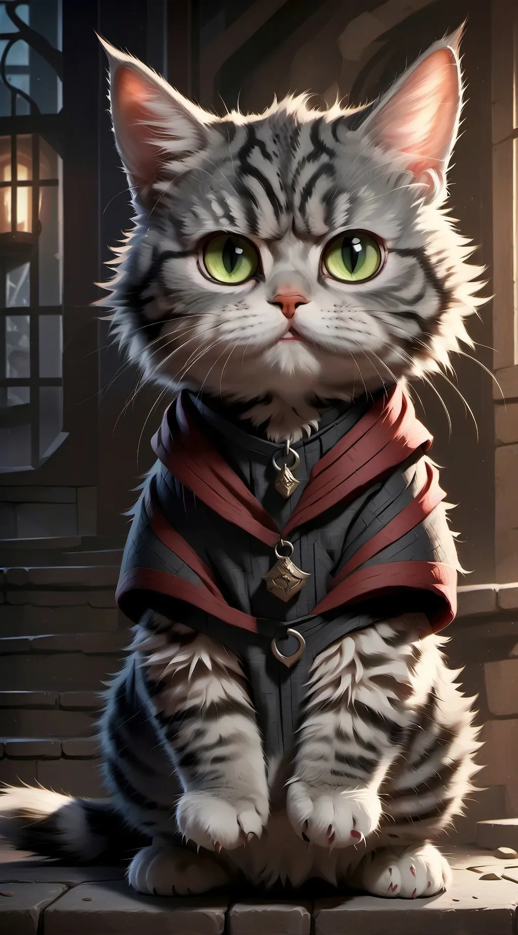 ai character: Angry cat (Petey) background