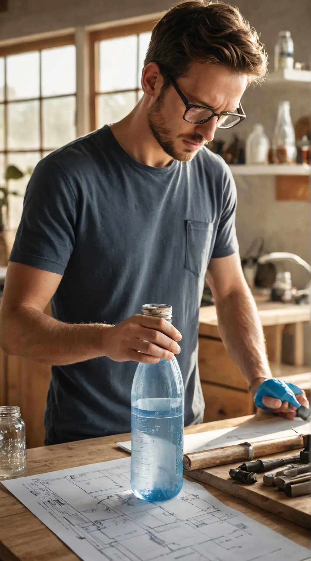 ai character: Eco-Bottle Tycoon background