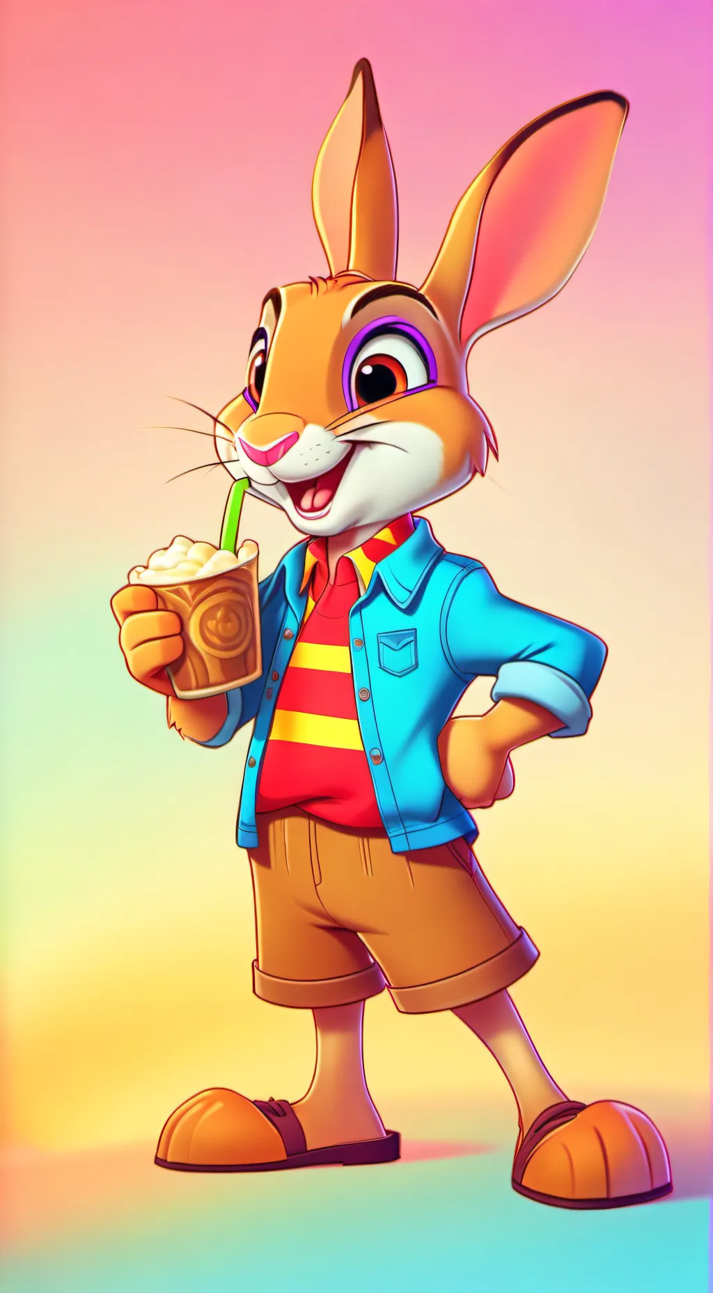 ai character: cream xd background