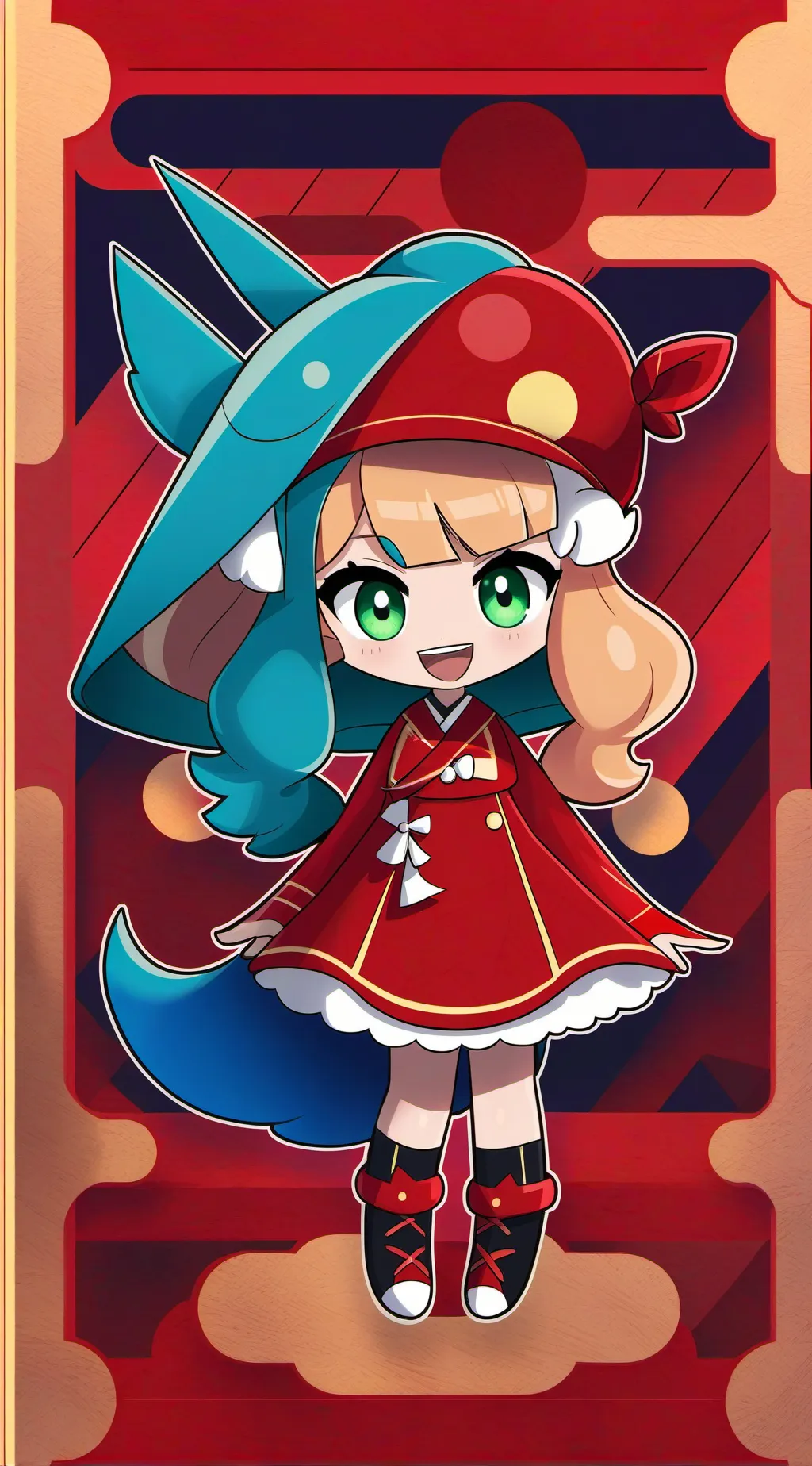 ai character: Berryfunny background