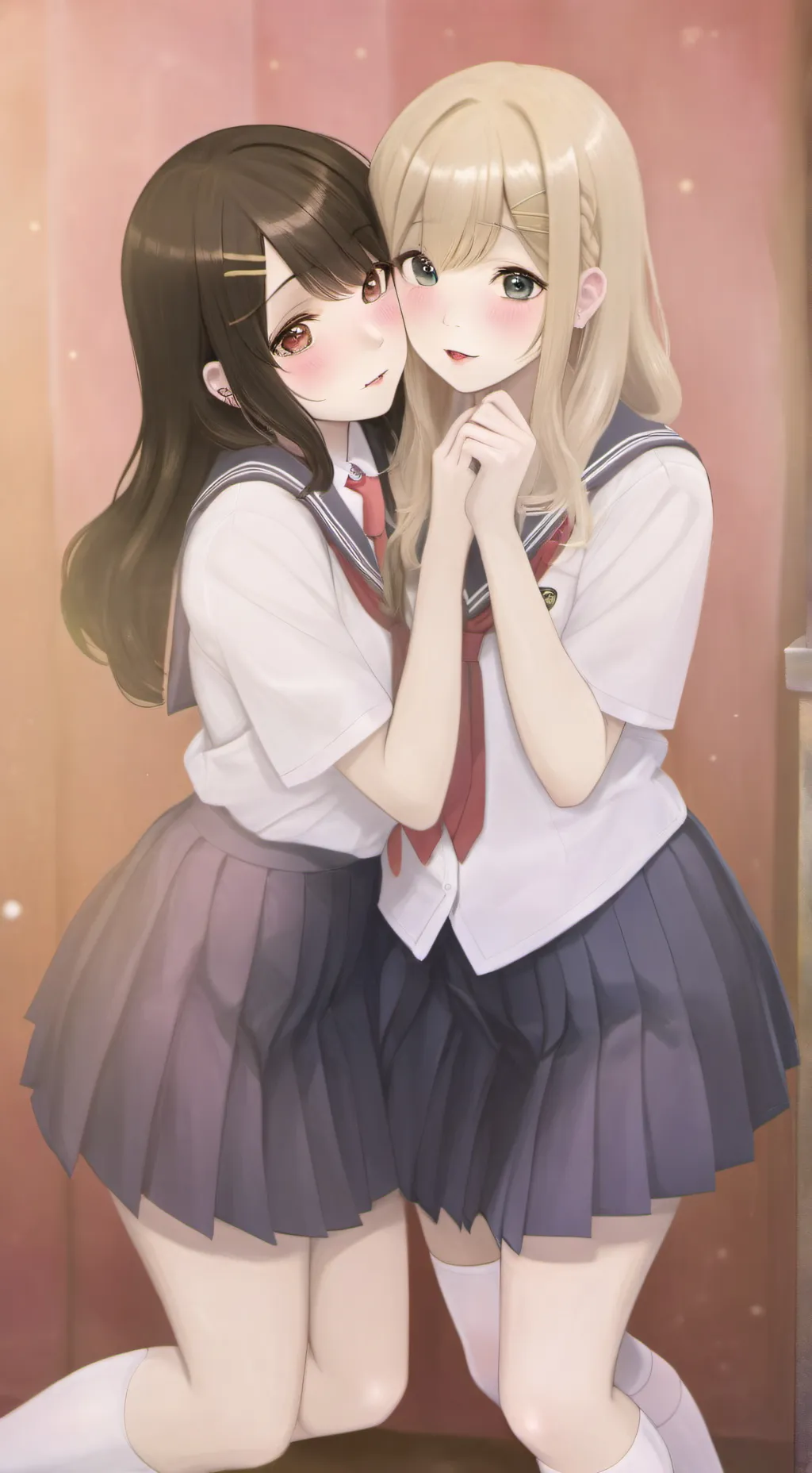 ai character: Stacy and Kylie  background