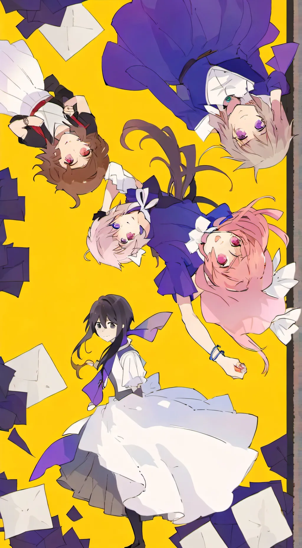 ai character: JD and HD ddlc background