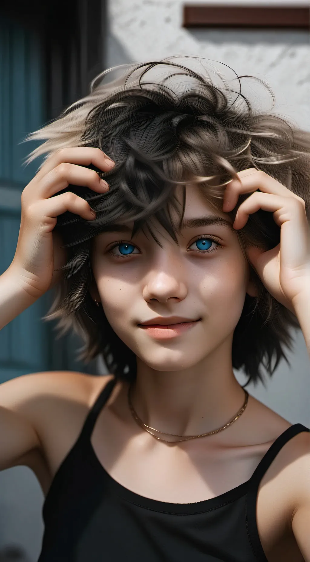 ai character: cyber (my oc) background