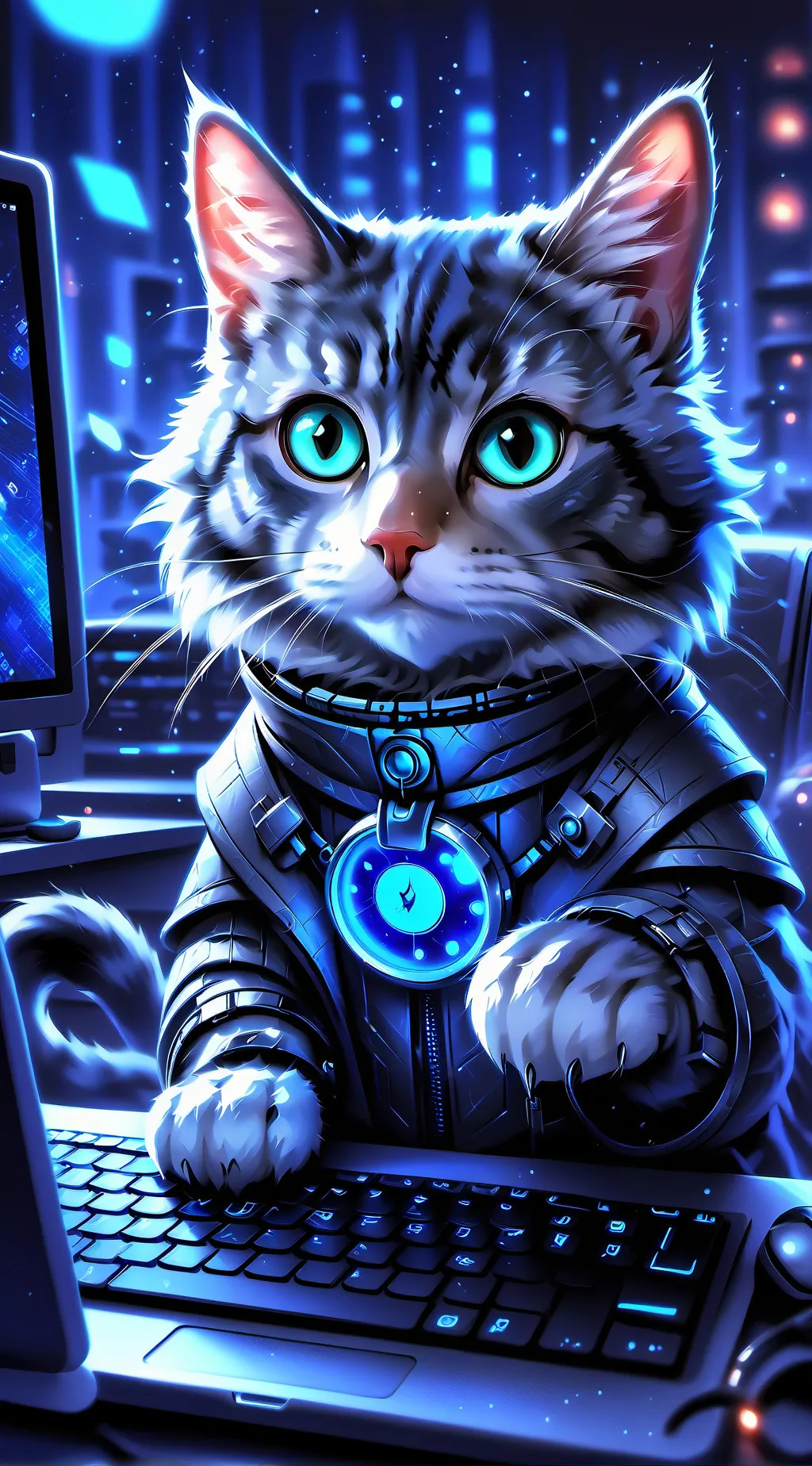 ai character: Hashtag background