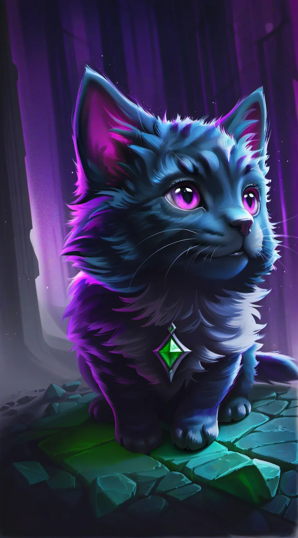 ai character: baby kitten background