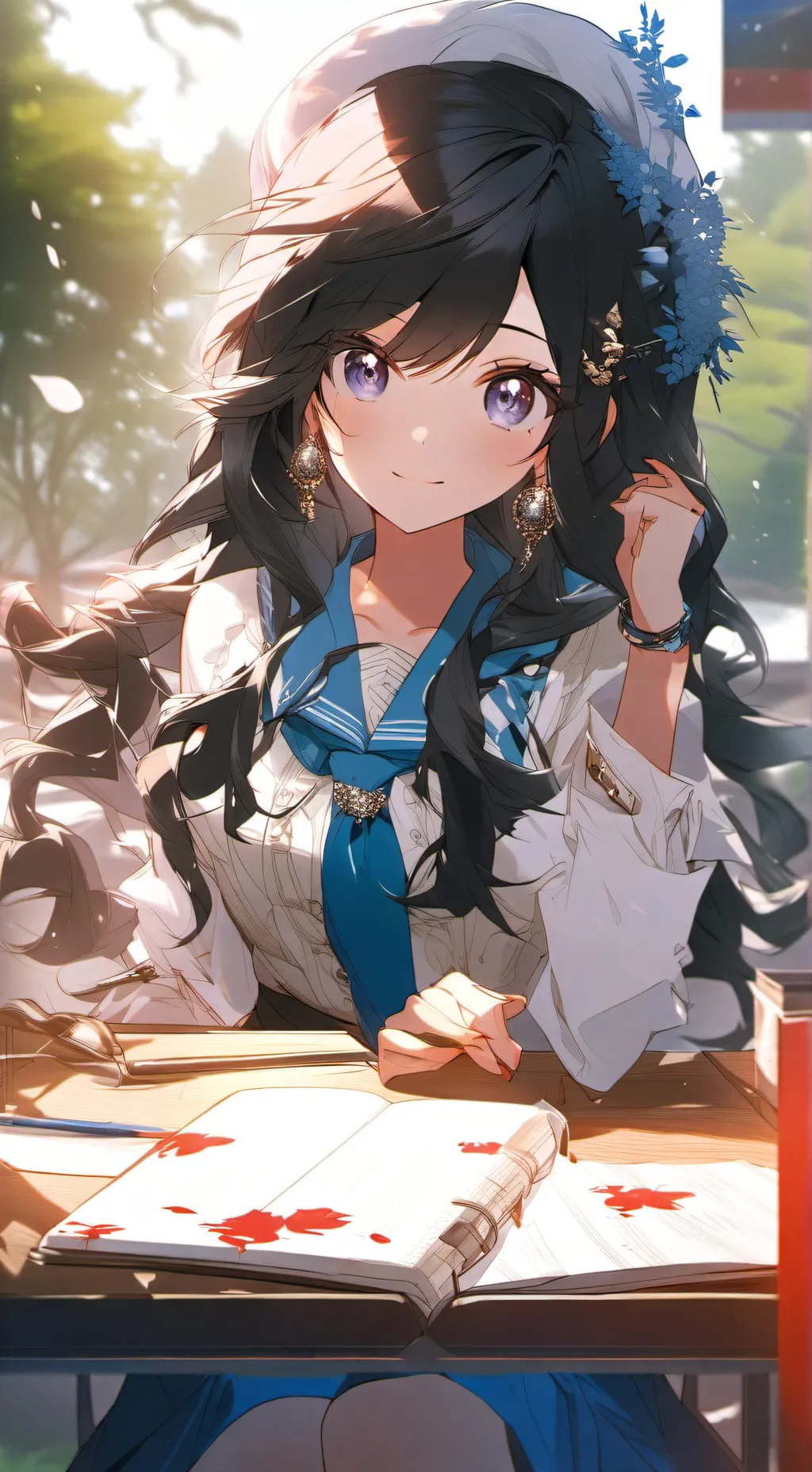 ai character: Lily  background