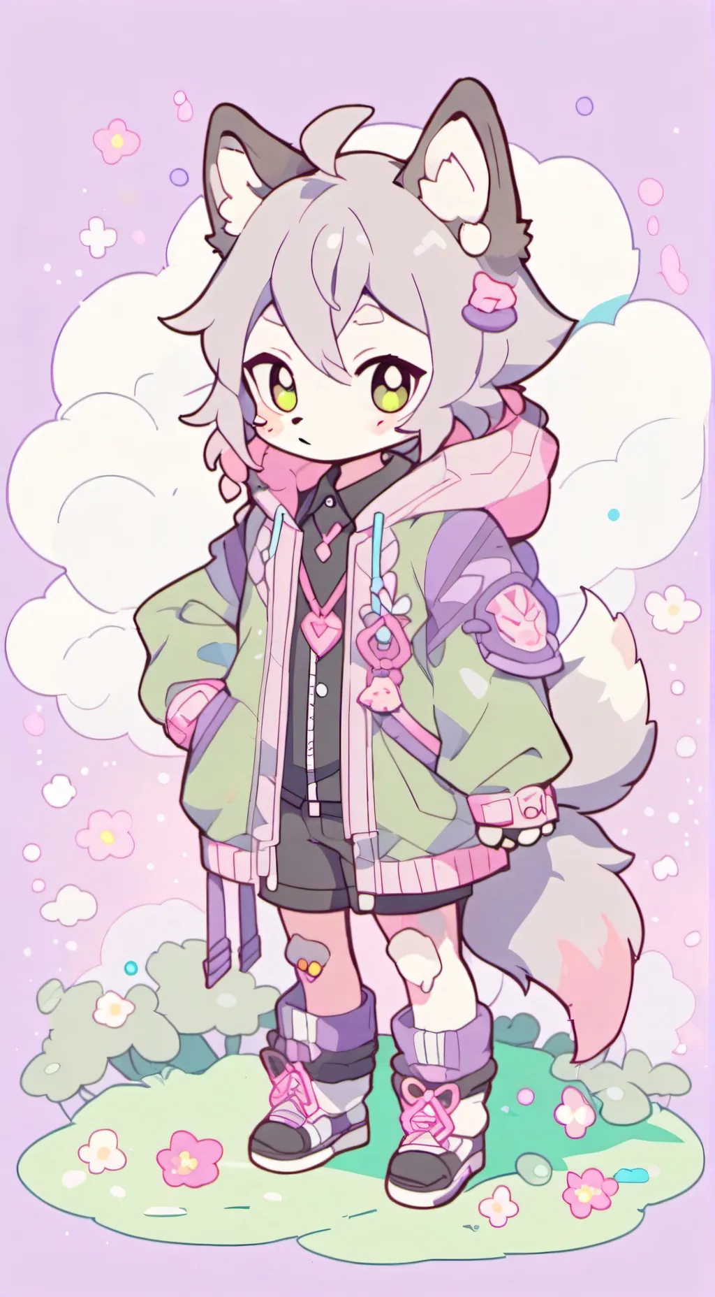 ai character: Nyanwolf background