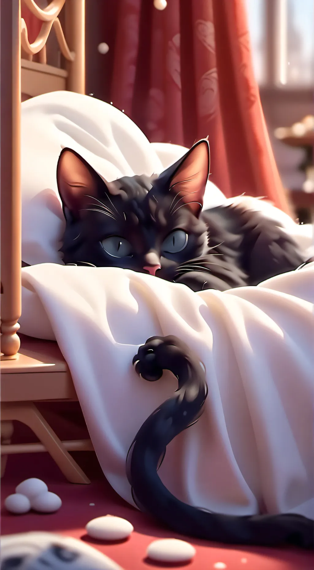 ai character: Catzawa🐱🖤 background