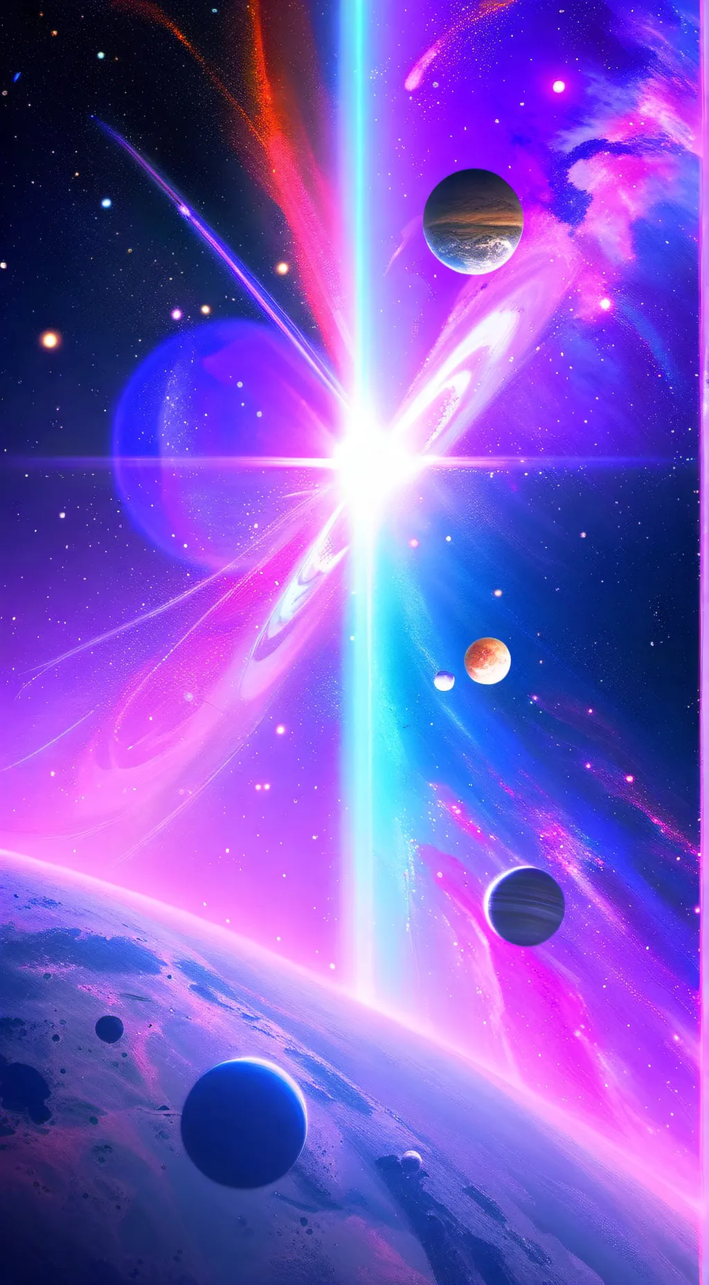 ai character: Nep x Uranus x X background