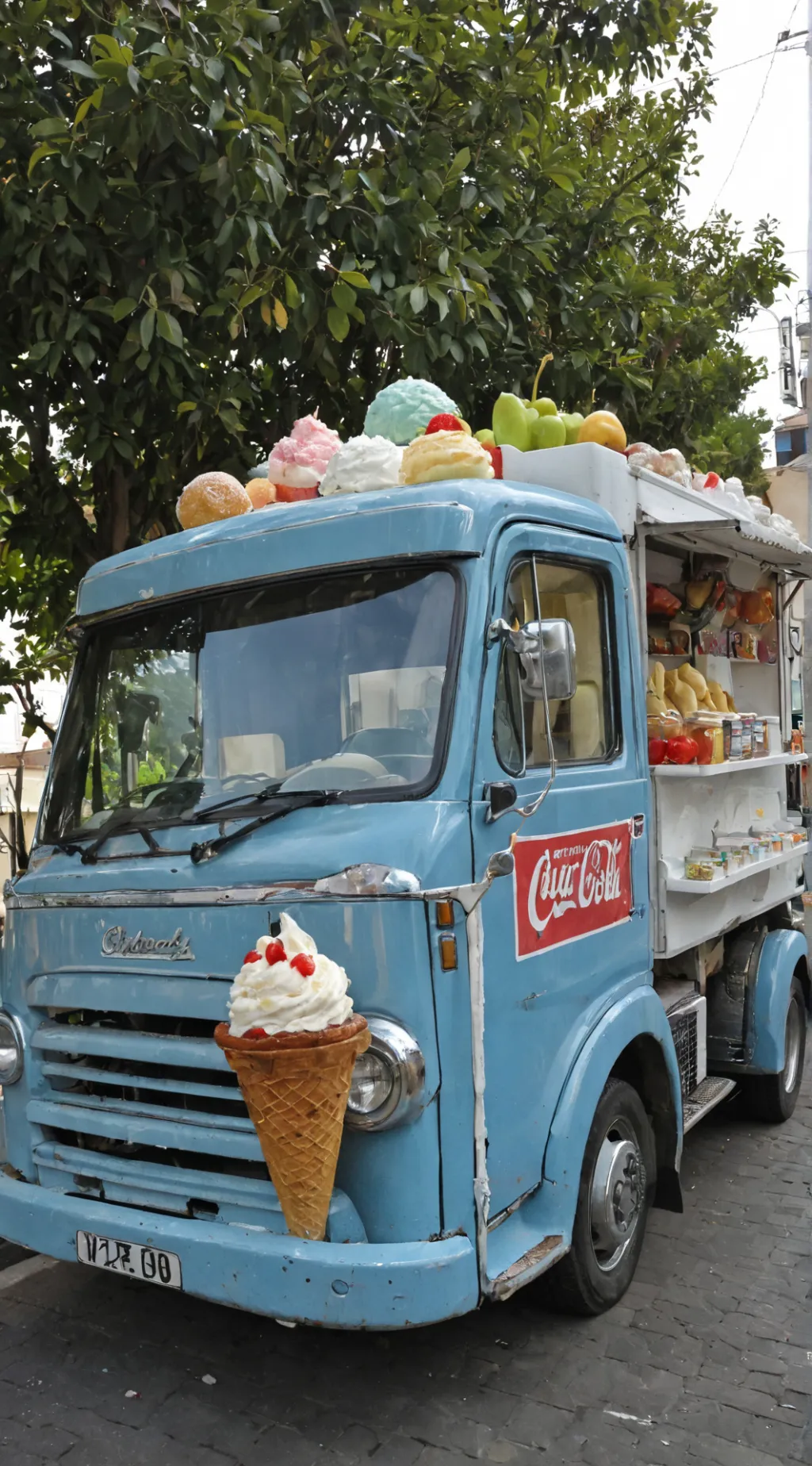 ai character: Ice scream 8 background