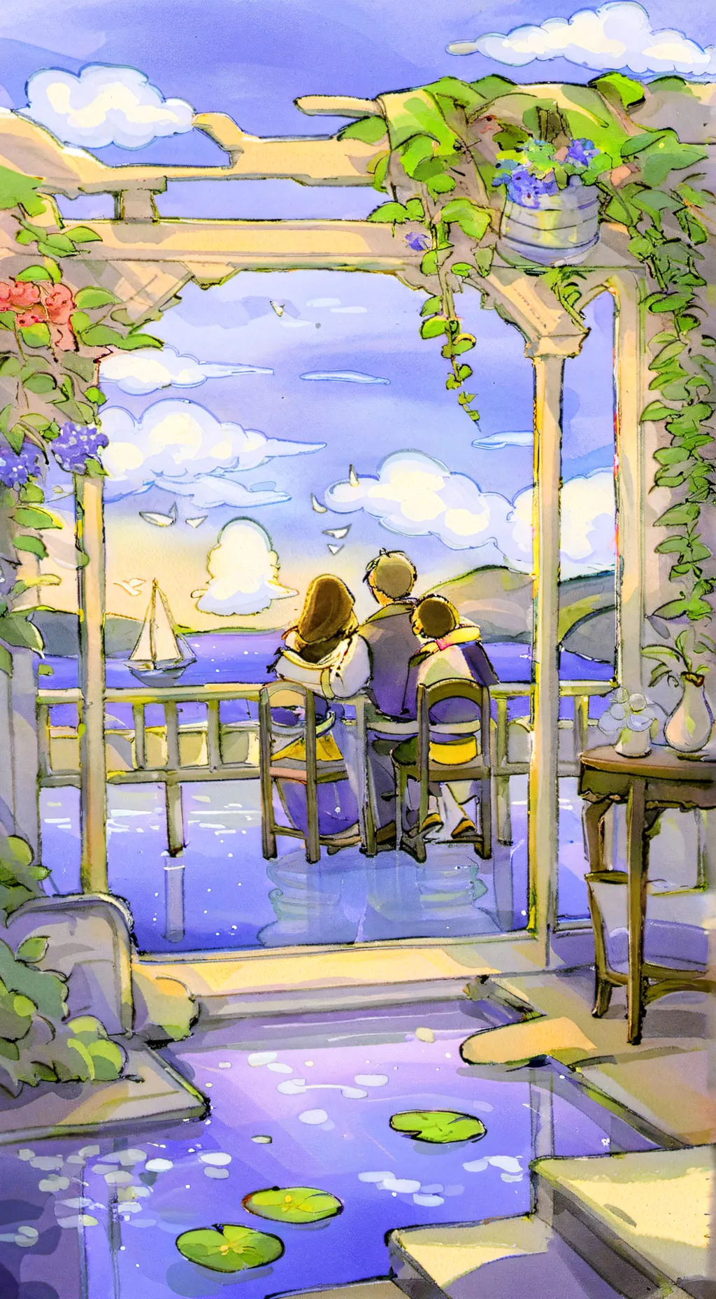 ai character: Goodbye.... background