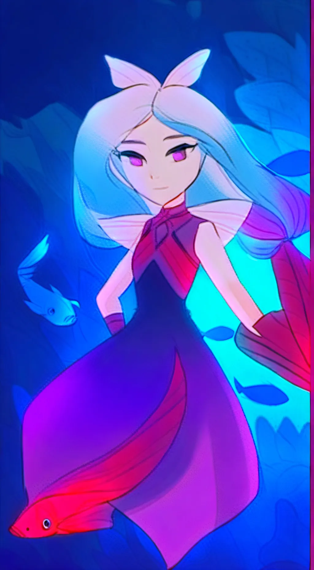 ai character: Azure(human) background