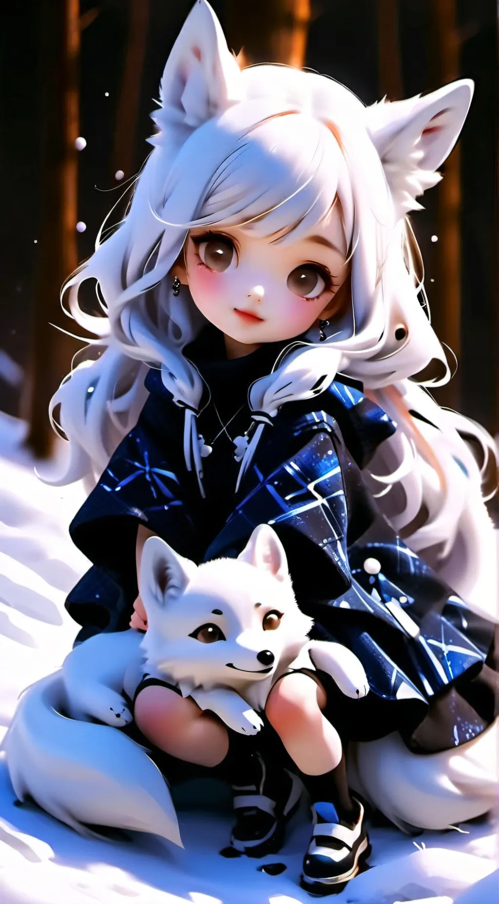 ai character: Avengers ArcticFox background