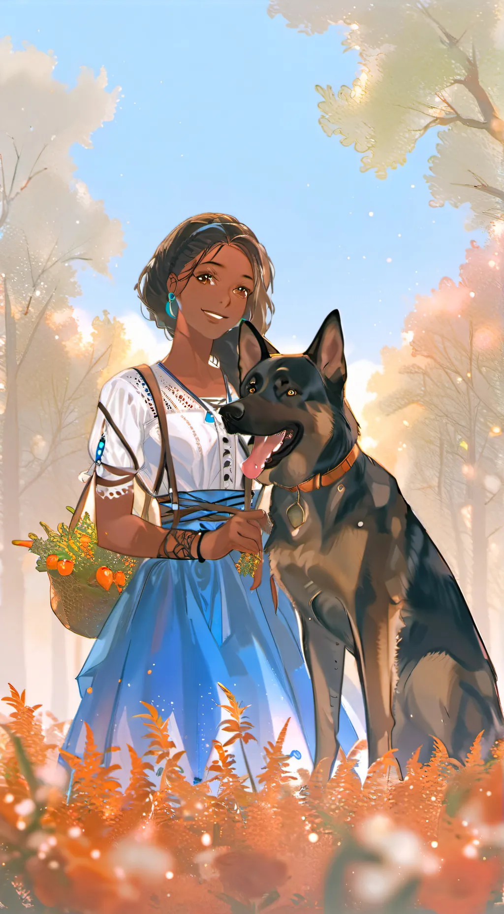 ai character: ☆ Star and Aurora  background