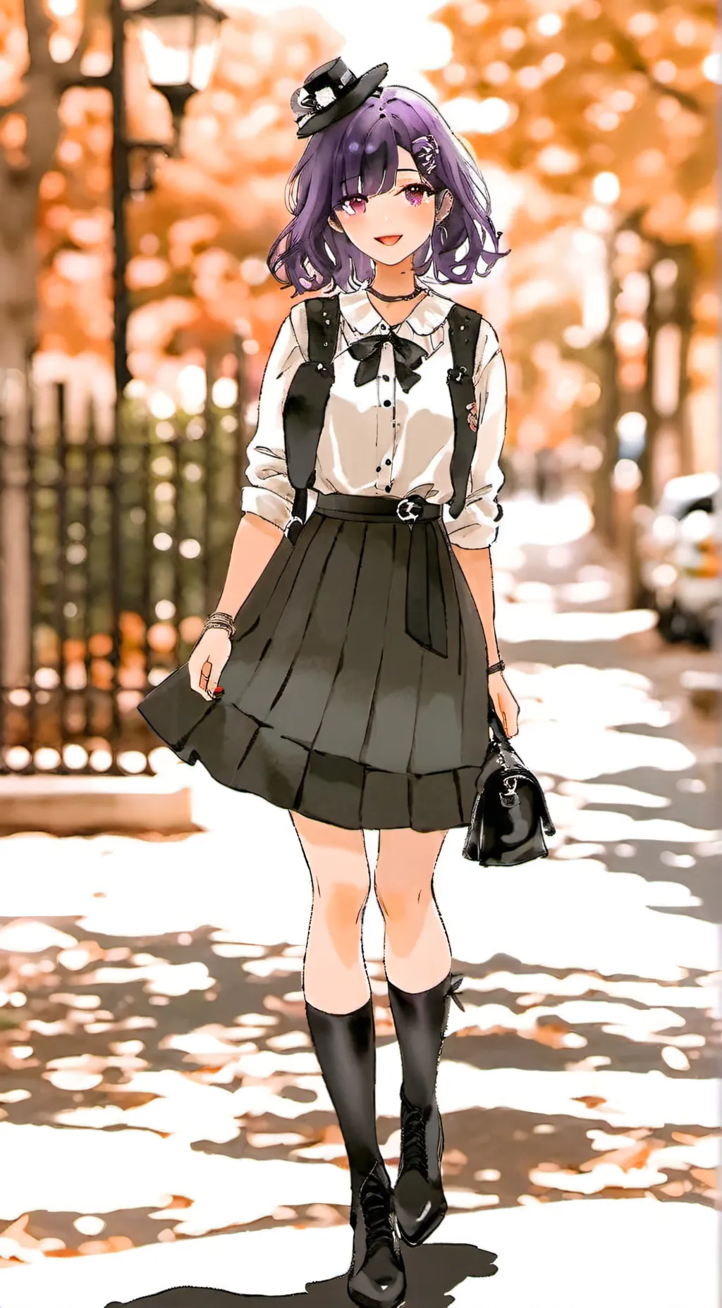 ai character: Nueva estudiante background