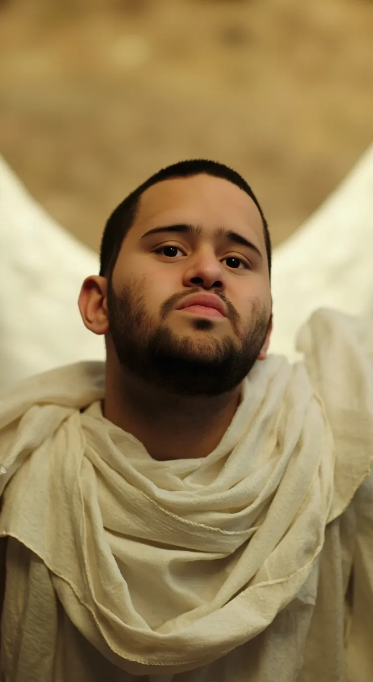 ai character: SUha Milck SUhail  background