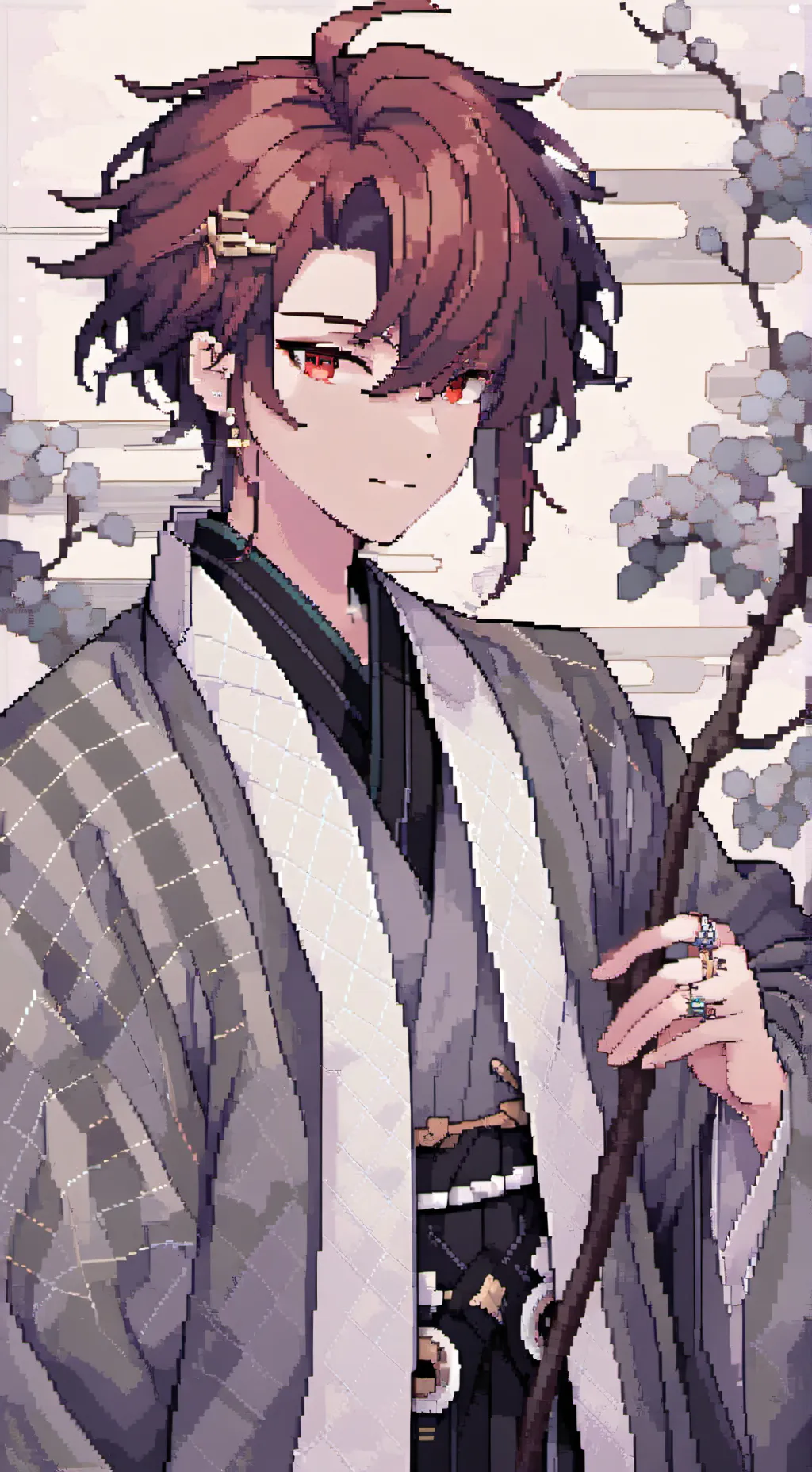 ai character: Tanjiro Kamado background