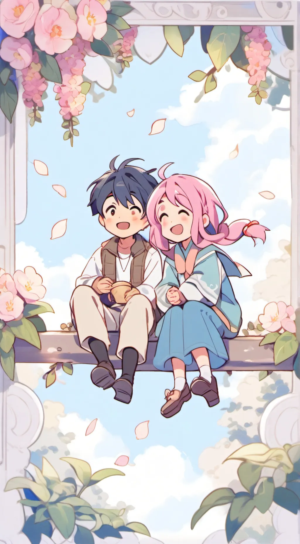 ai character: Icherry trio! background