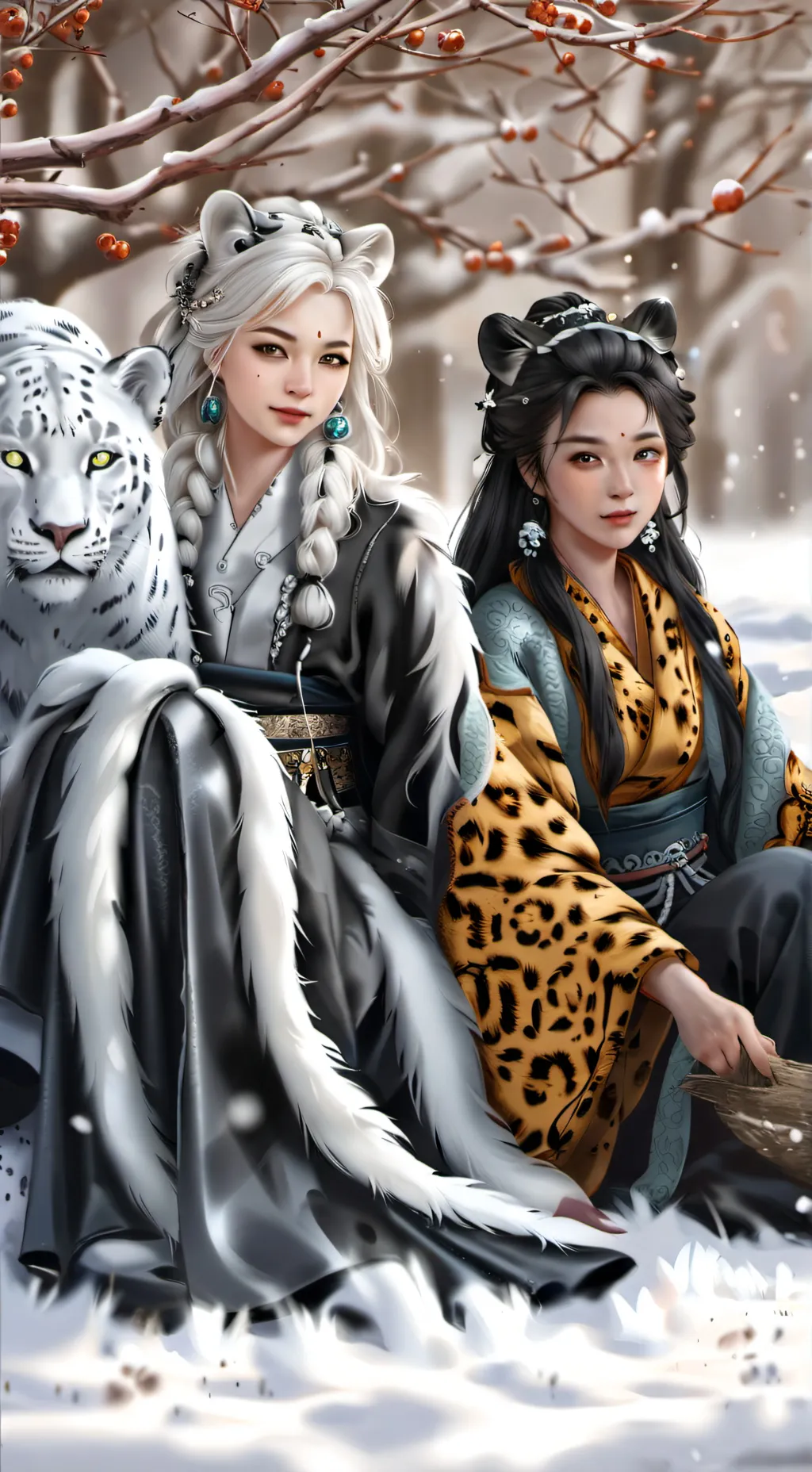 ai character: Frozen legendary background