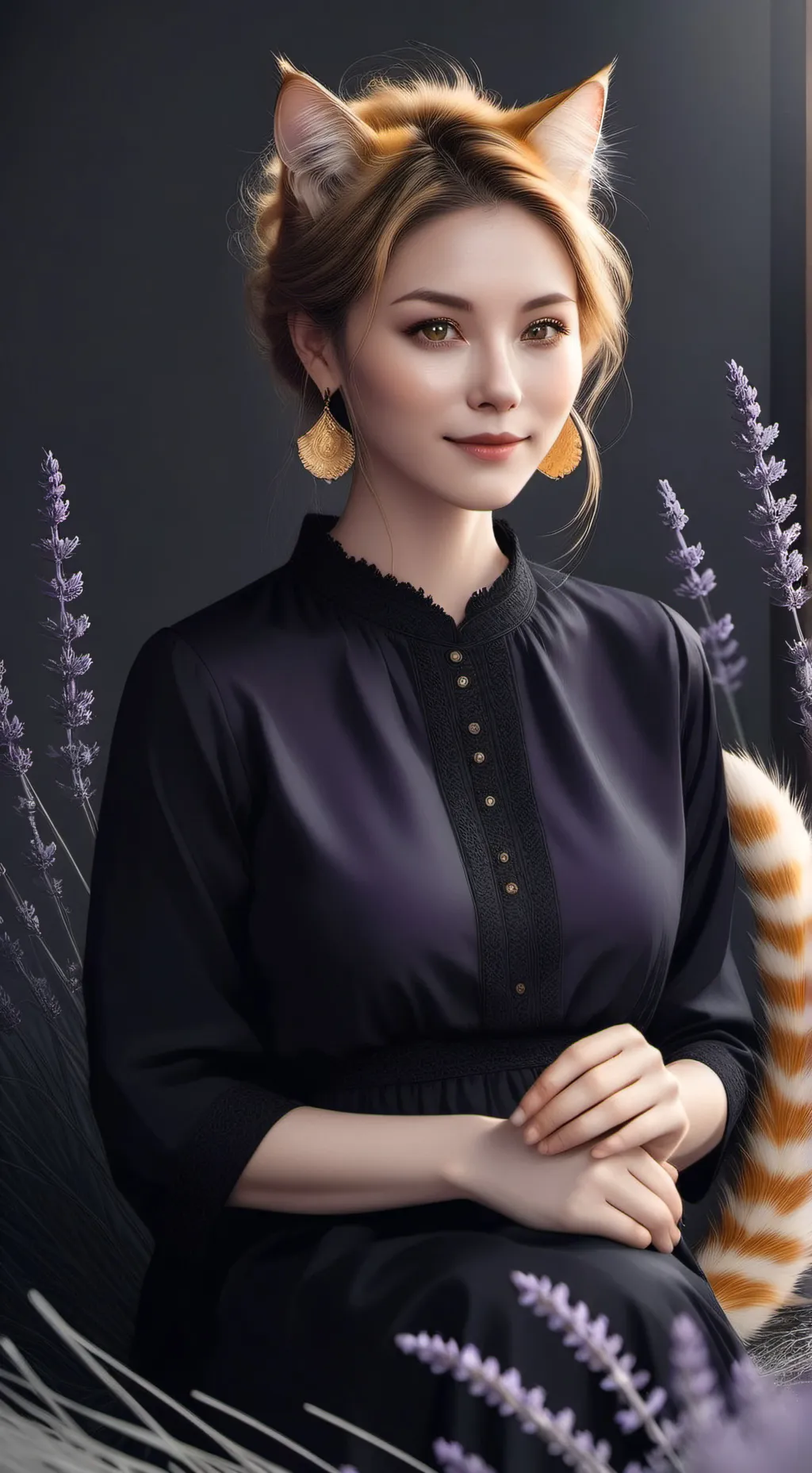 ai character: Mimosa the Pregcat background