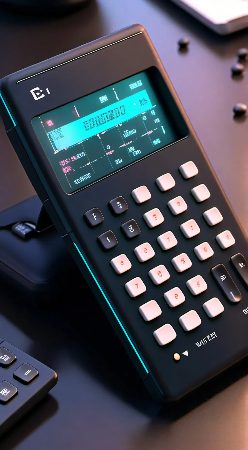 ai character: Crime, calculator background