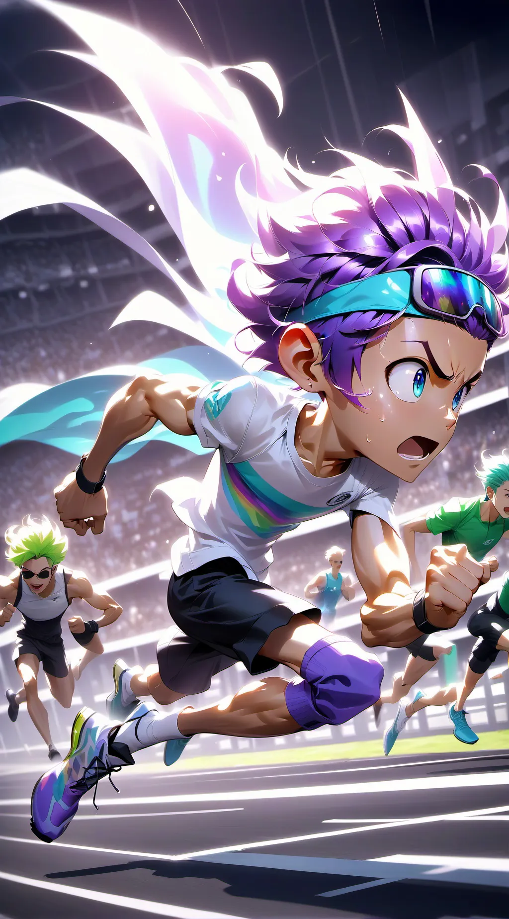 ai character: Speed Test background