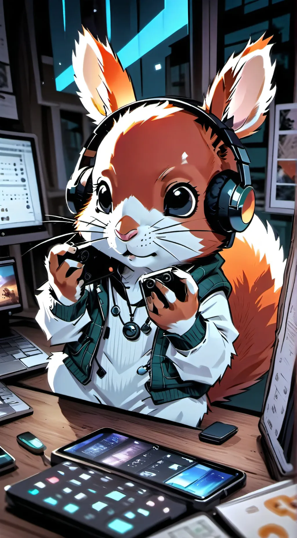 ai character: BitMoji background