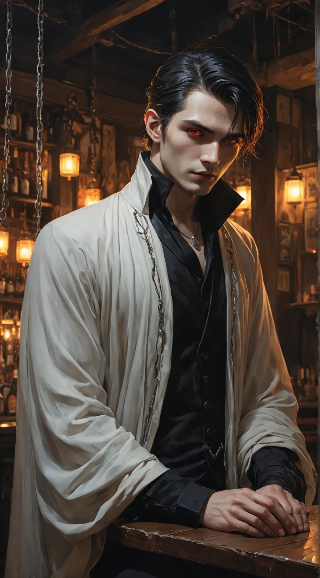 ai character: Lucien background