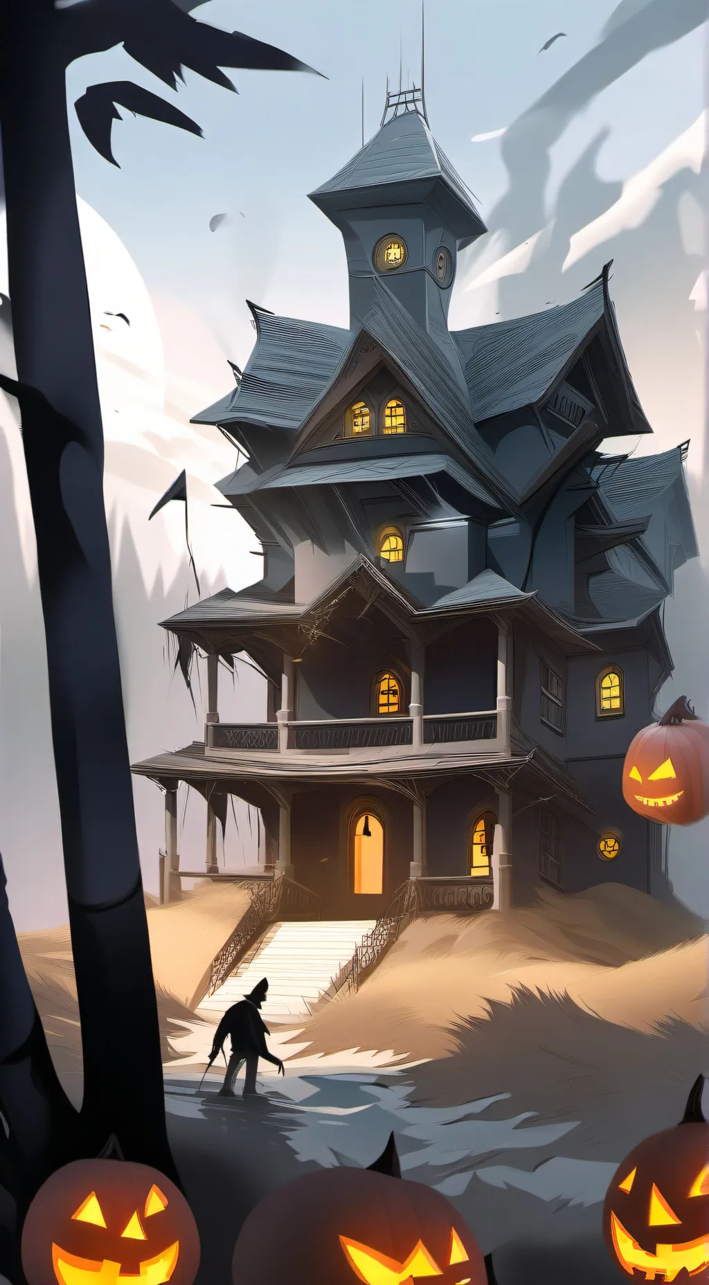 ai character: isagi haunted background