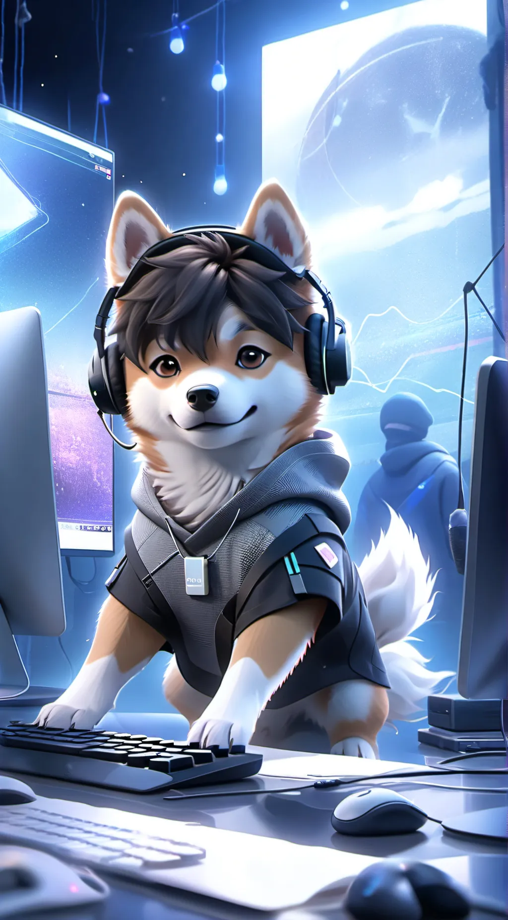 ai character: Byte background