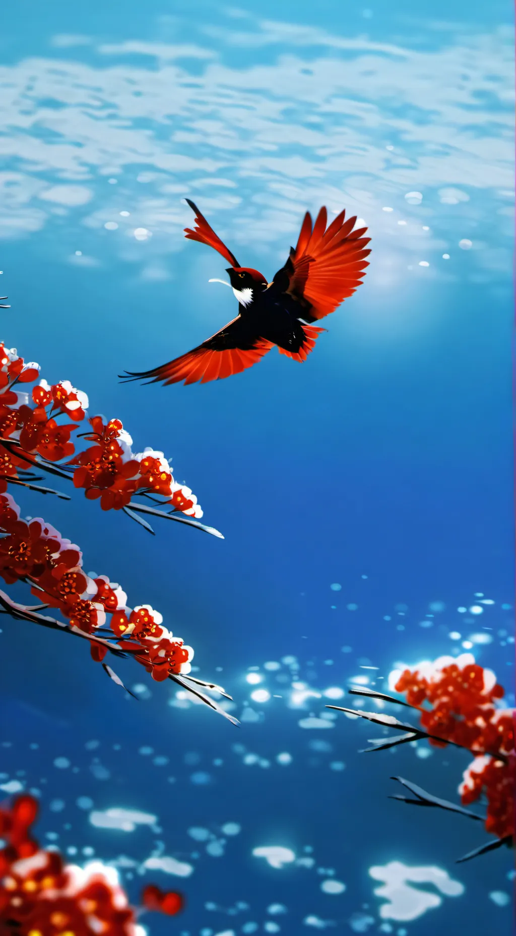 ai character: fire spirit background