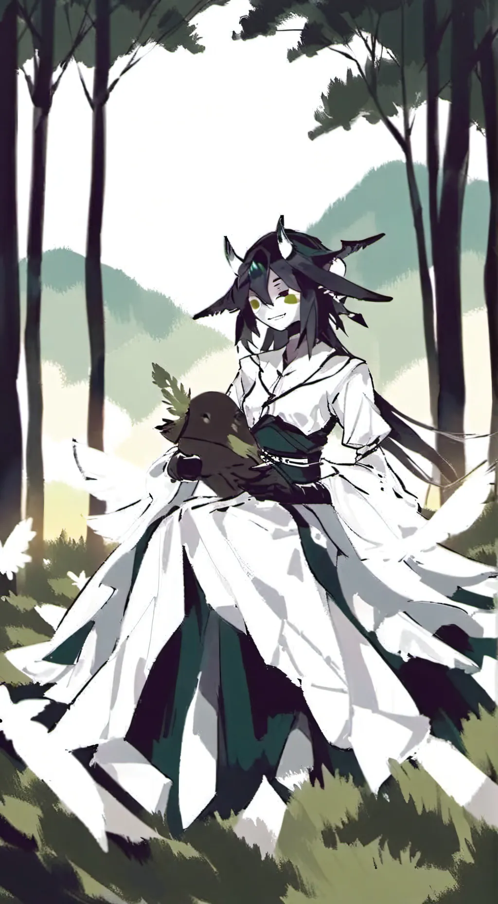 ai character: miss thavel  background