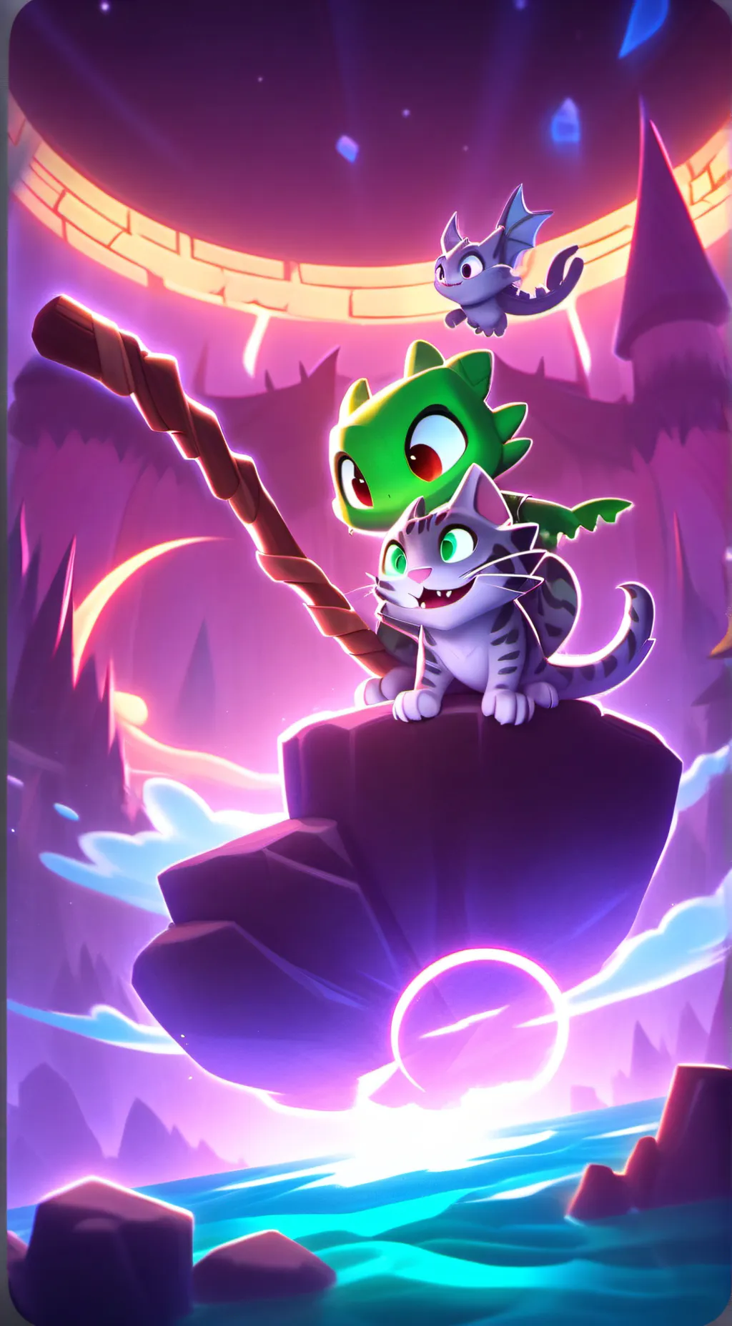 ai character: Turtle&JayFeather background