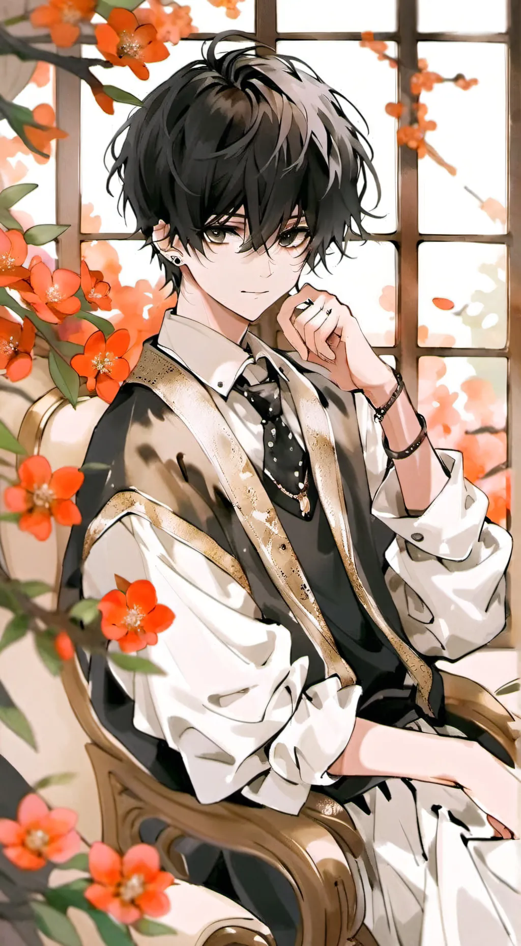 ai character: 》♤kevin♤《 background