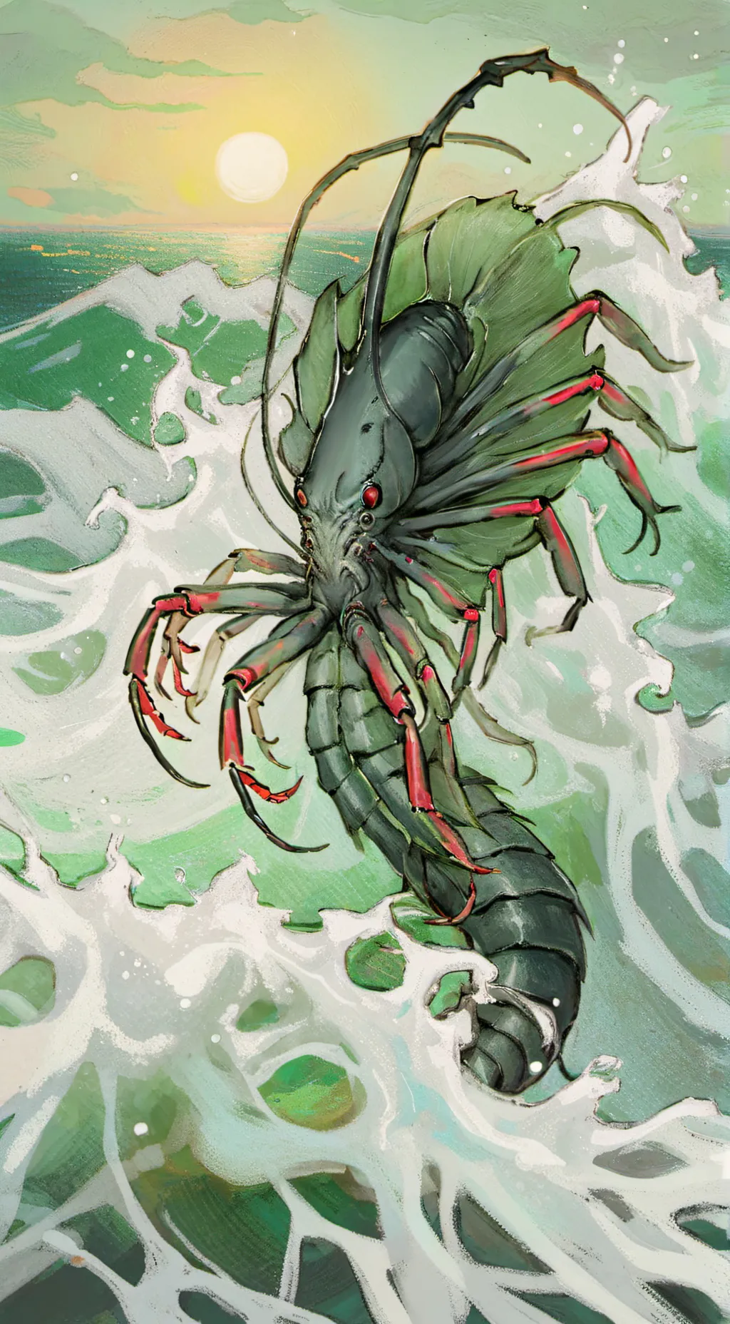 ai character: 😡ANGRY SHRIMPO😡 background