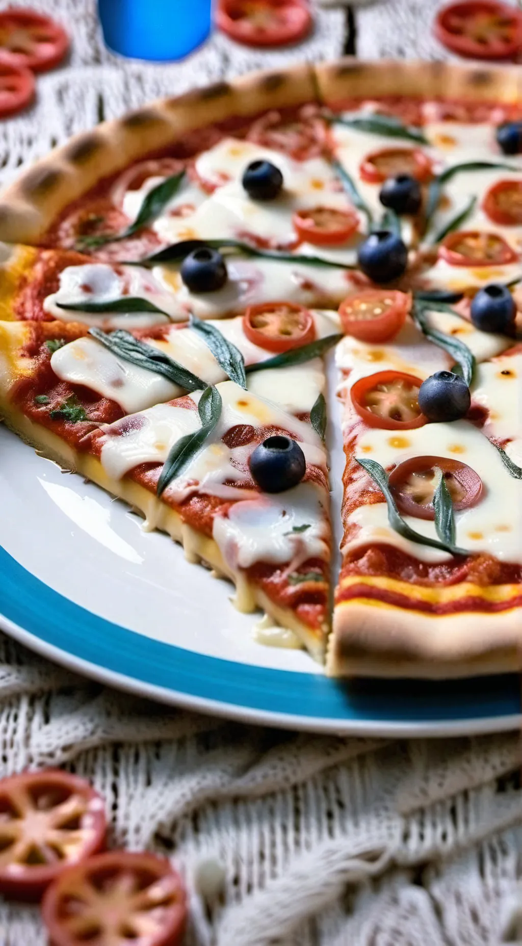 ai character: pizza background