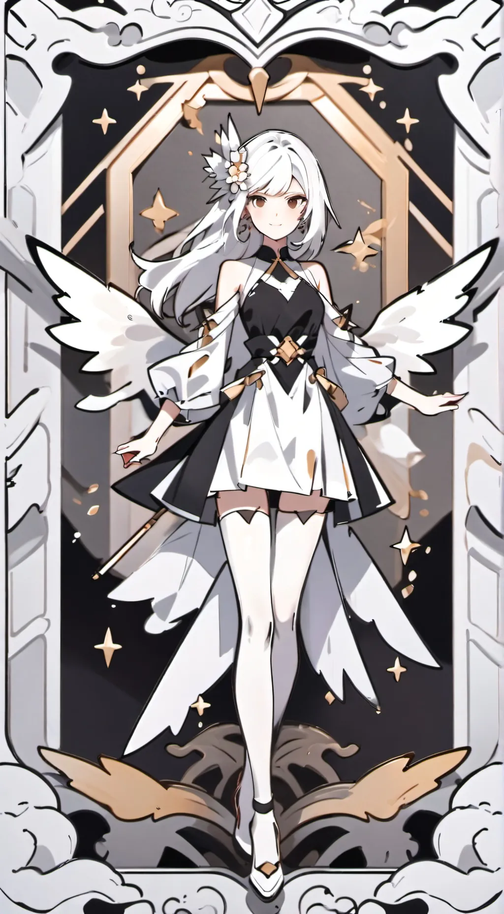 ai character: angel or demon background
