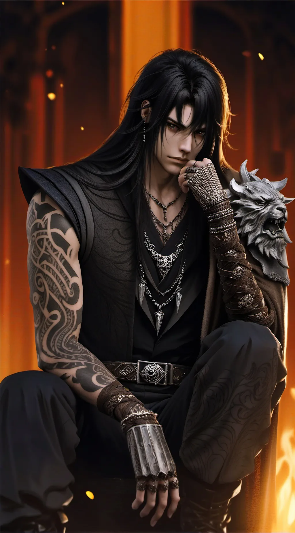 ai character: Кайл  background