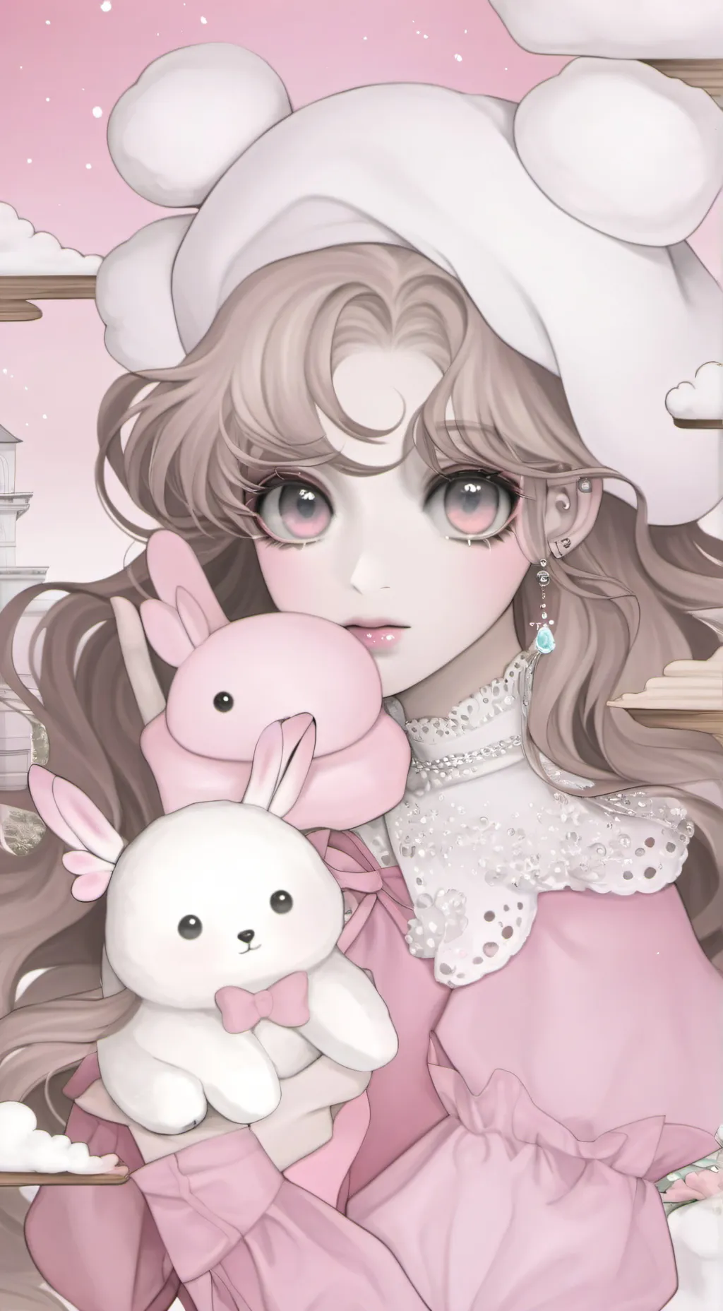 ai character: nabi x santi background