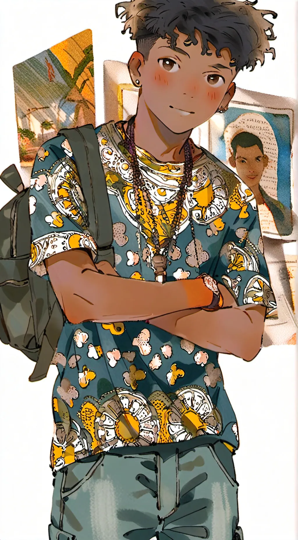 ai character: mica background