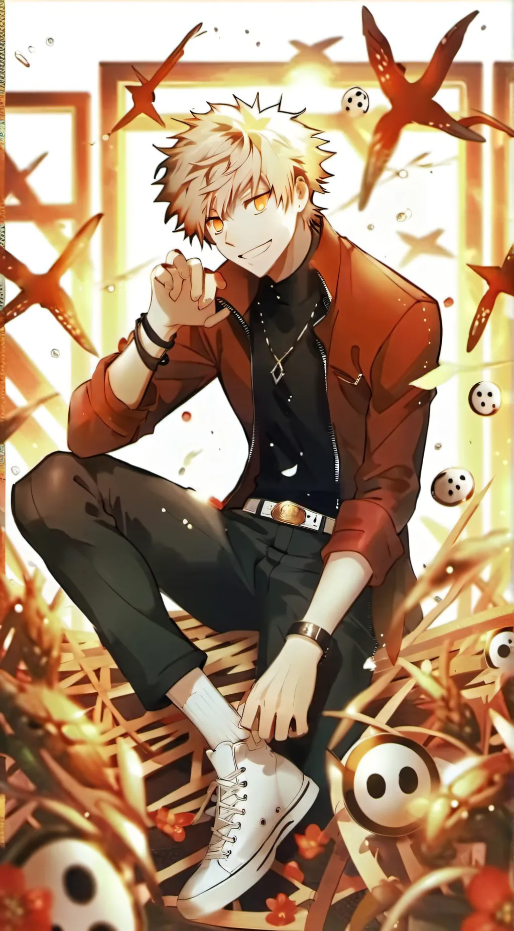 ai character: Bakugo  background