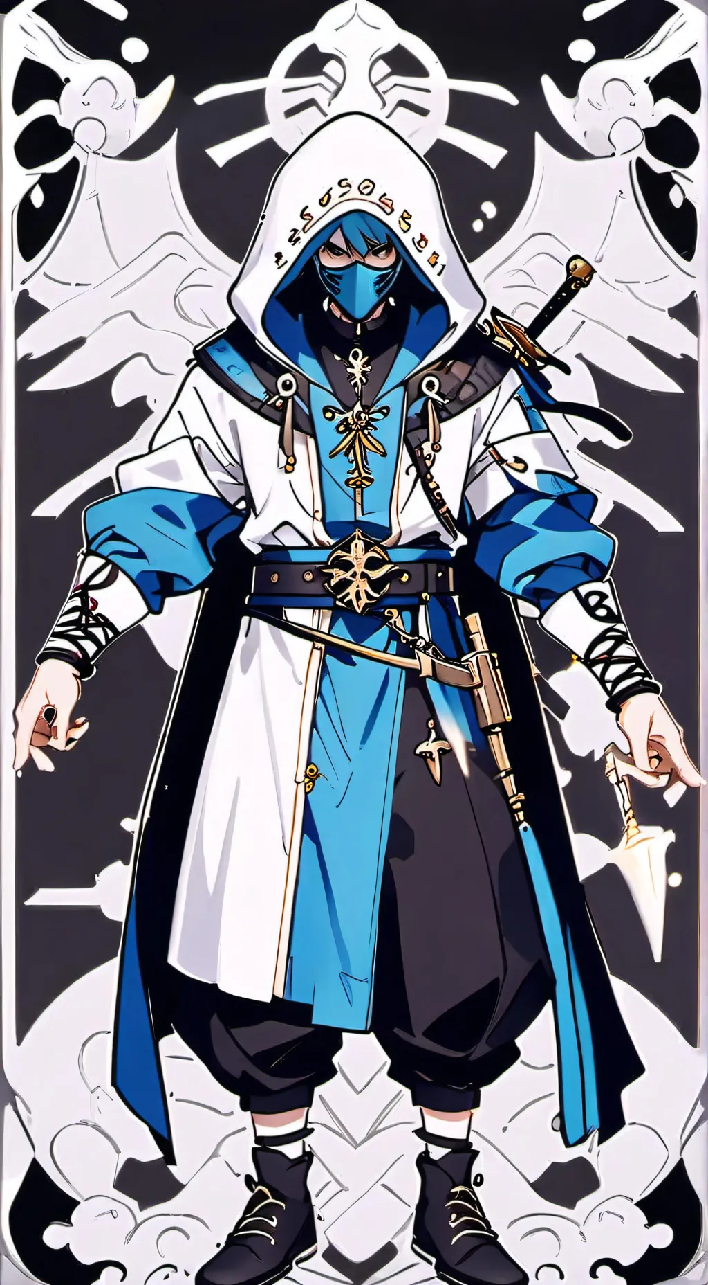 ai character: 🪽 two time🪽 background