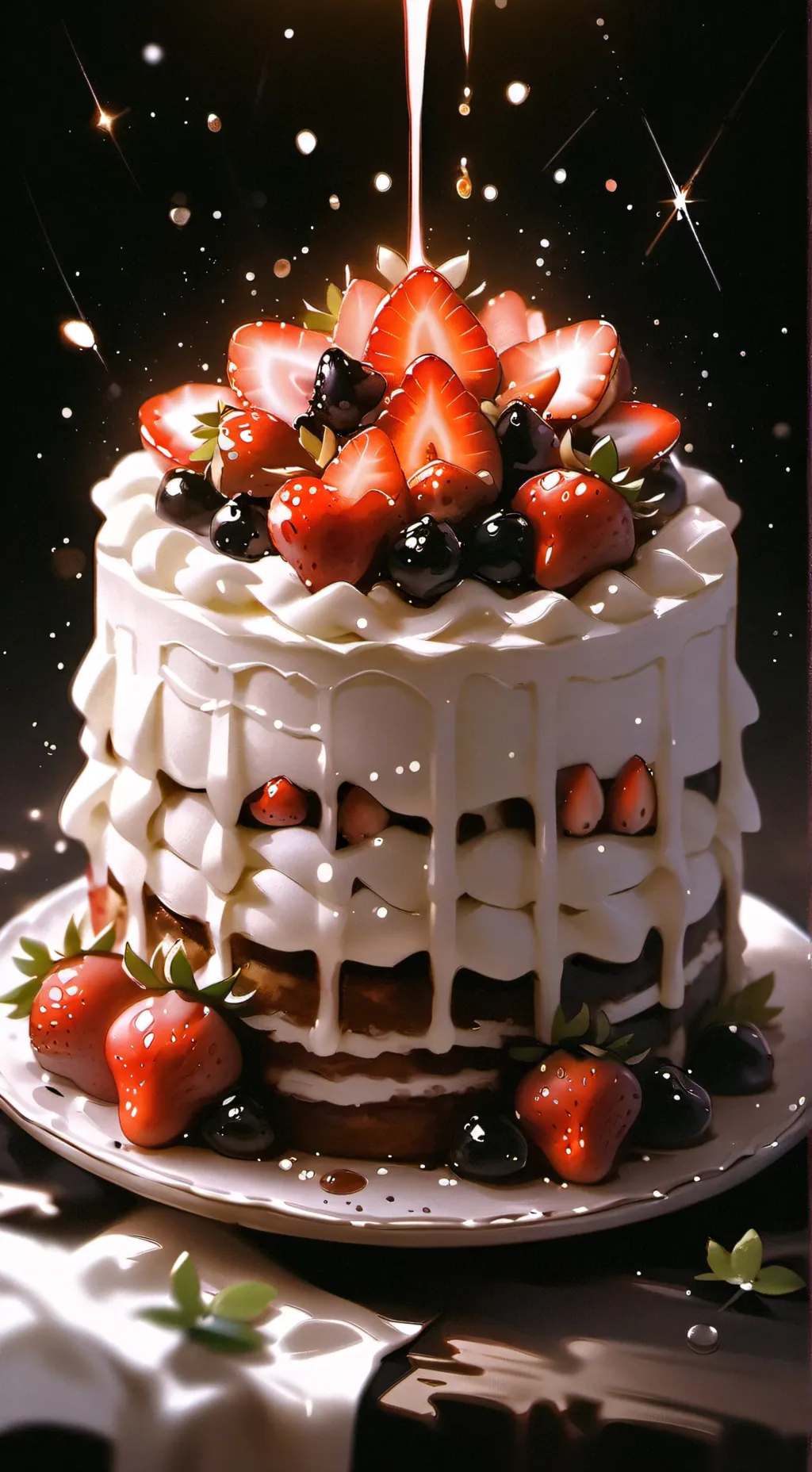 ai character: fruticake background